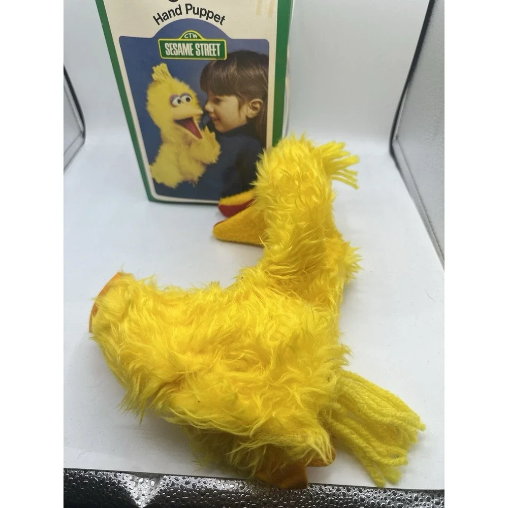 VTG Sesame Street Hand Puppet Lot 4 Bert Ernie Big Bird Count Jim Henson Muppet